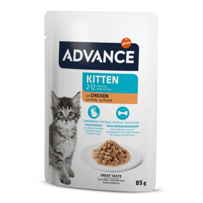 Advance Wet Cat Kitten CK Pack 4x85gr