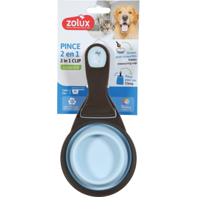 ZOLUX CLIP MEDIDOR SILICONA M AZUL