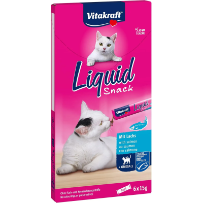 vitakraft liquid snack salmon para gatos snack liquido gatos