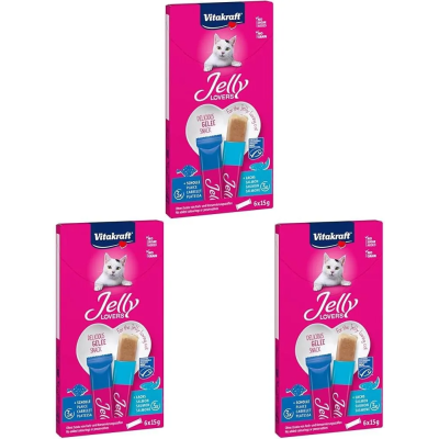 vitakraft jelly lovers salmon gatos snack barrita húmeda