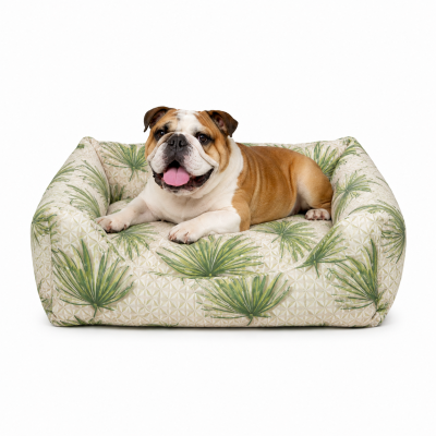 CHACON Cama Cuadrada Azores Verde para perros y gatos