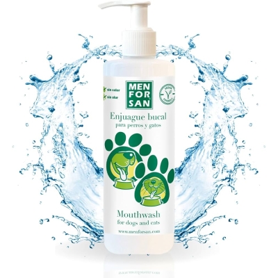 MF ENJUAGUE BUCAL ANTISARRO PERROS Y GATOS 500 ML