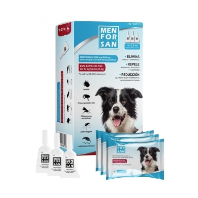 menforsan pipetas antiparasitarias perros 10-25 kg