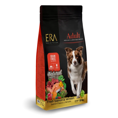 ERA Grain Free Salmón Y Venado pienso sin cereales para perros adultos