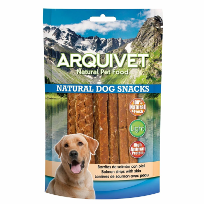 ARQUIVET Barritas De Salmón Con Piel snack para perros