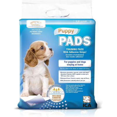 Puppy Pads 10un 60x60cm empapadores de adiestramiento para perros