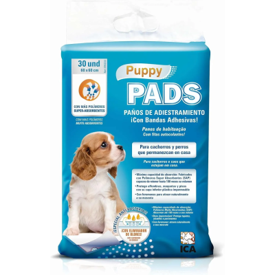Puppy Pads Adhesivo 30 un 60x60cm