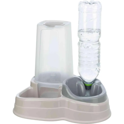 TRIXIE Dispensador de comida y agua plastico 3.5l/37cm