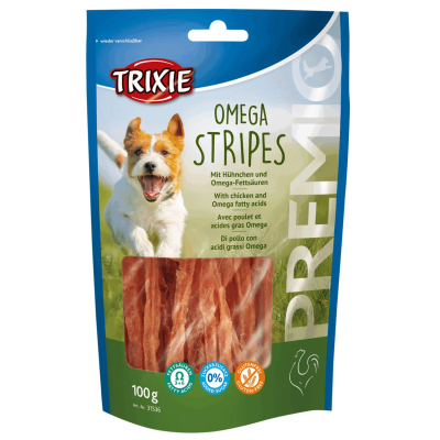 TRIXIE Snack PREMIO Omega Stripes, Chicken, 100 g