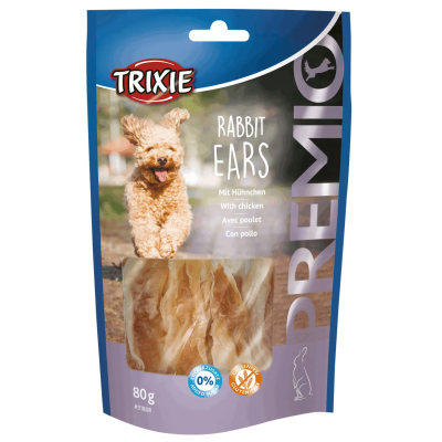 TRIXIE Premio Rabbit Ears, 80 g