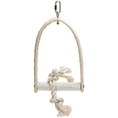 KARLIE Columpio sisal para aves tamaño M 14x20x3cm