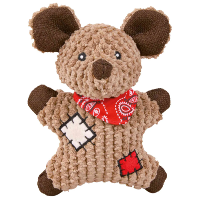 TRIXIE Ratón con Parches, Tejido, 19 cm