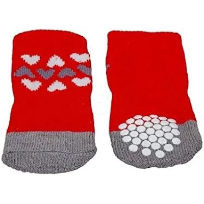 CAMON Calcetines rosados con 3 corazones