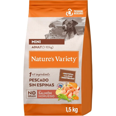NATURE´S VARIETY  ORIGINAL NG MIN ADLT SALMON 1,5KG