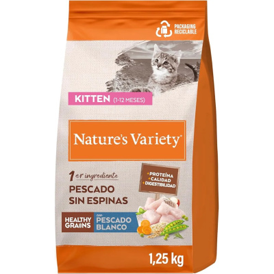 NATURE´S VARIETY HG Kitten Pescado Blanco 1.5kg