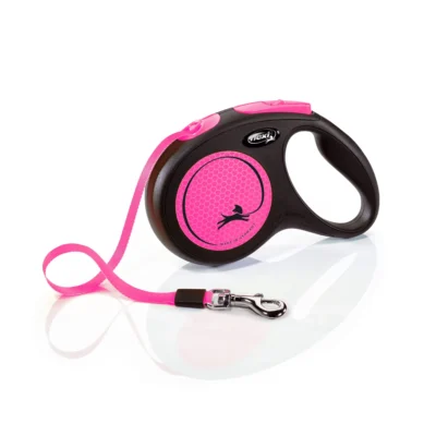 FLEXI New Neon Cinta M Negro/Rosa 5m 25kg