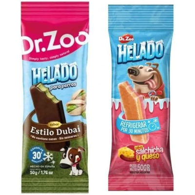 Pack DZ Helado 12Ud- Dubai 12Ud-Salchicha y queso