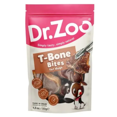 Dr. Zoo T Bone Bites Para Perro en envase de 130 g