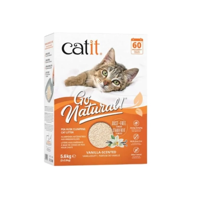 Catit Go Natural! Arena Guisantes, Vainilla 5.6 Kg