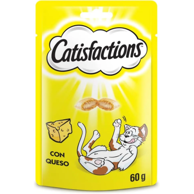Catisfactions Queso snack para gatos de doble textura